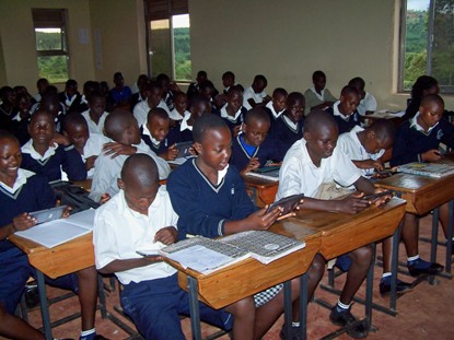 First time Students use tablets